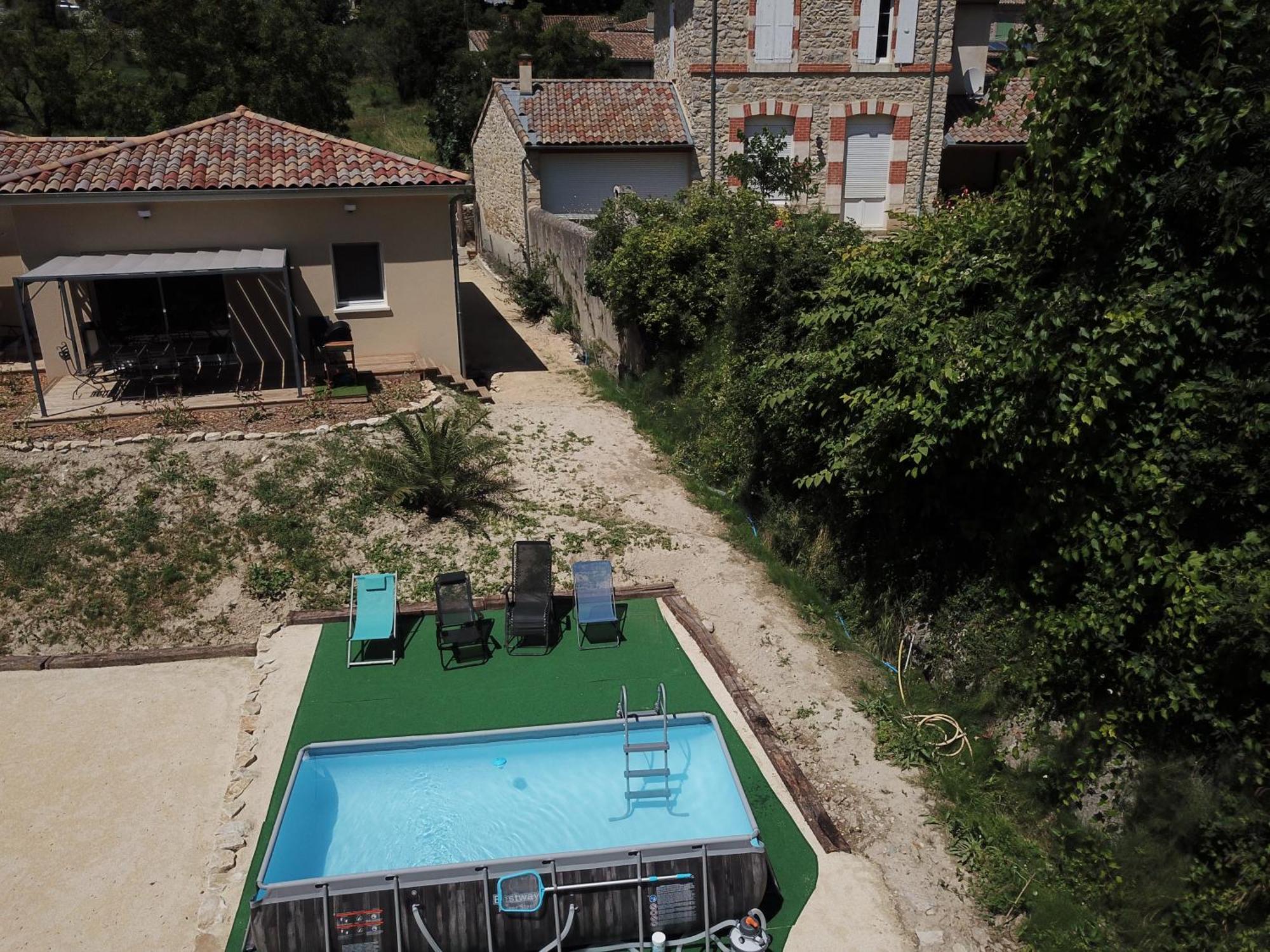 Gite Le Chaudron 1 A 7Pers Avec Piscine Villa Montclar-sur-Gervanne Exterior photo